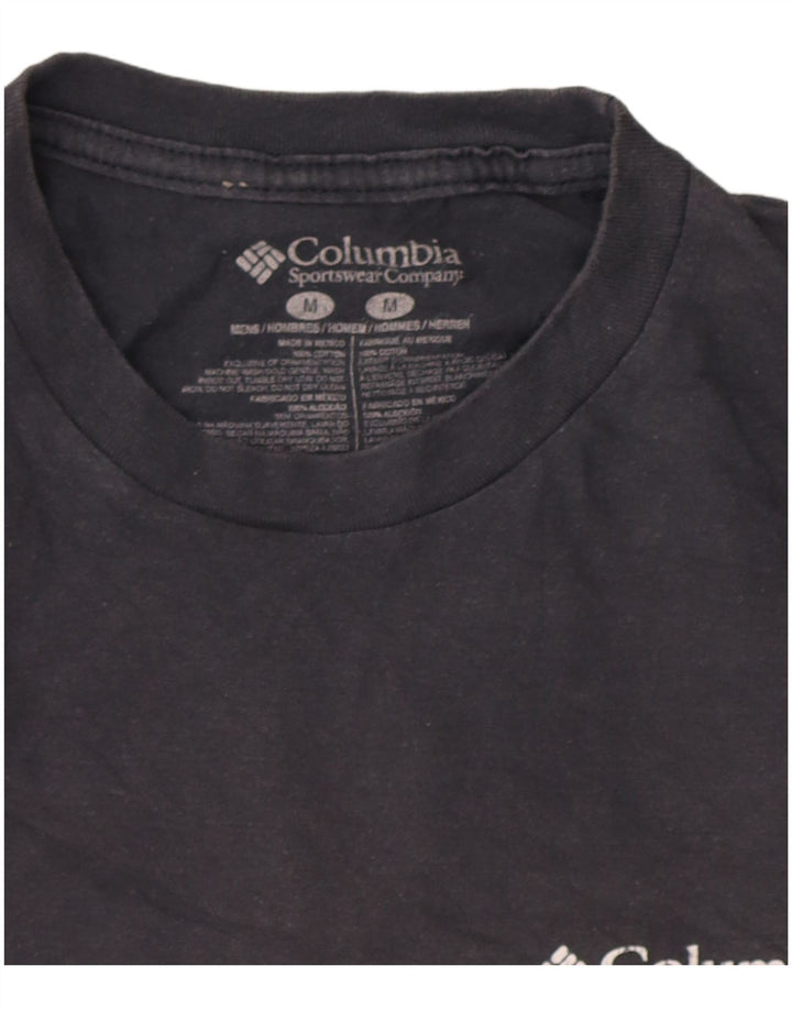 Columbia Mens Graphic T-Shirt Top Medium Grey Cotton