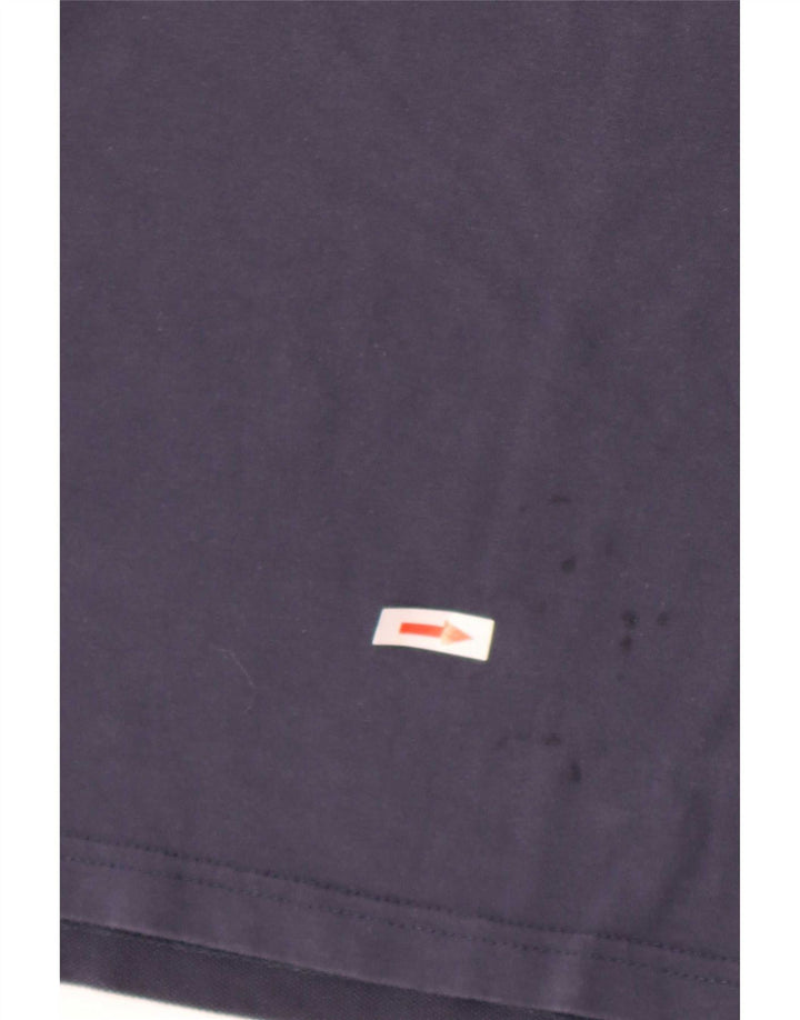 Ellesse Mens Regular Fit Graphic Top Long Sleeve Medium Navy Blue Cotton