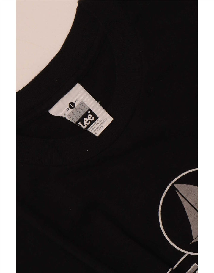 Lee Mens San Francisco Graphic T-Shirt Top Large Black