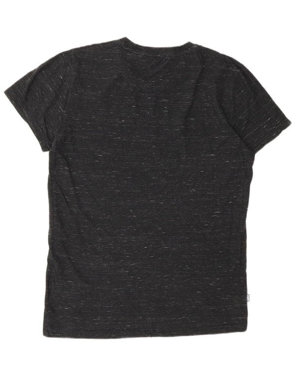 SUPERDRY Mens T-Shirt Top Small Grey Flecked Cotton