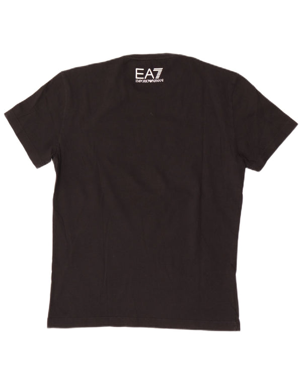 Emporio Armani Mens Graphic T-Shirt Top Medium Black