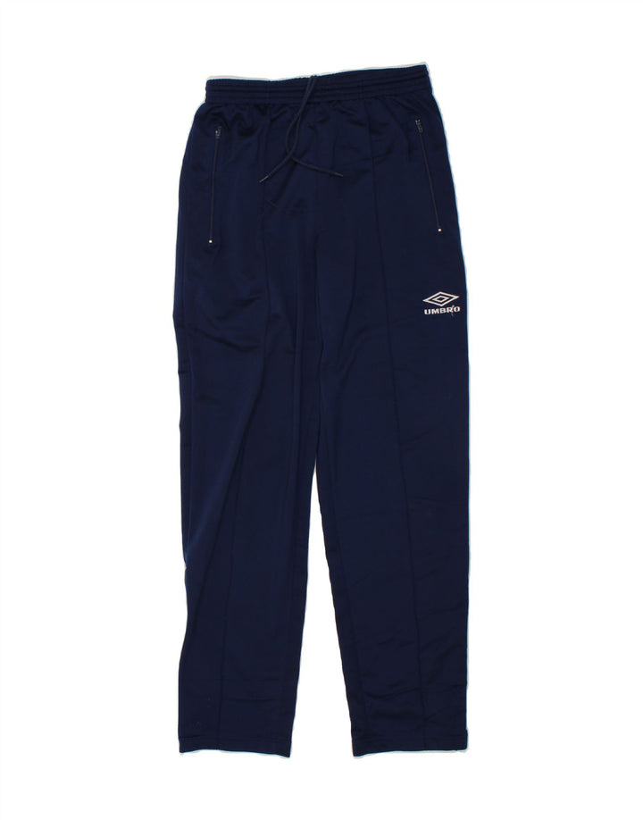 UMBRO Boys Tracksuit Trousers 15-16 Years Navy Blue Vintage Umbro and Second-Hand Umbro from Messina Hembry 