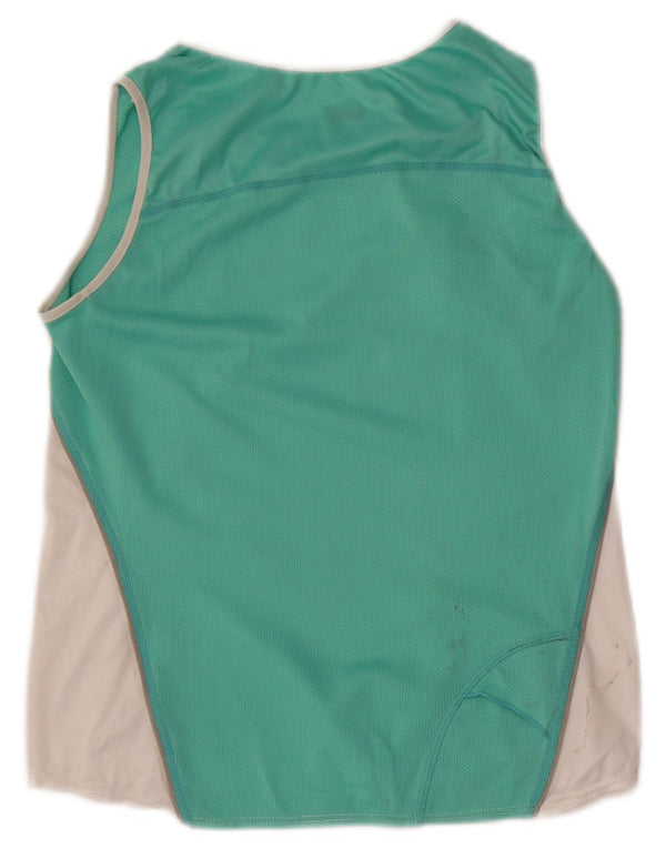 Nike Womens Crop Vest Top UK 8 Small White Colourblock