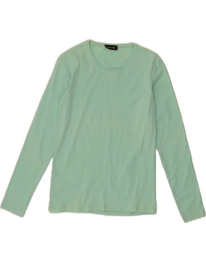 MASSIMO DUTTI Womens Top Long Sleeve UK 12 Medium Turquoise Vintage Massimo Dutti and Second-Hand Massimo Dutti from Messina Hembry 