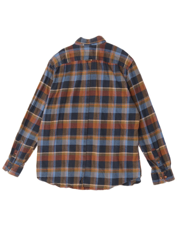 Ben Sherman Mens Flannel Shirt XL Multicoloured Check Cotton