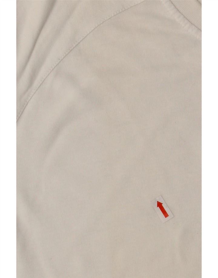 ADIDAS Mens T-Shirt Top Large White Cotton Vintage Adidas and Second-Hand Adidas from Messina Hembry 