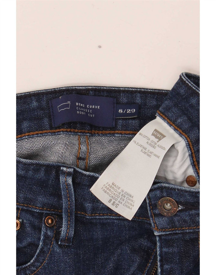 Levi's Womens Demi Curve Bootcut Jeans US 8 Medium W29 L30 Navy Blue