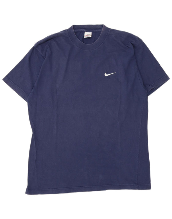Nike Mens T-Shirt Top Large Navy Blue Cotton
