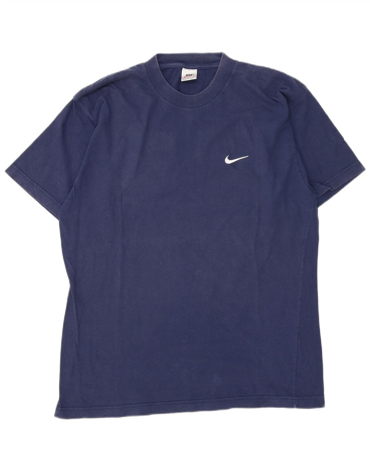 Nike Mens T-Shirt Top Large Navy Blue Cotton