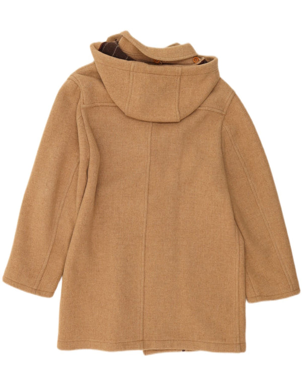 VINTAGE Womens Oversized Hooded Duffle Coat UK 18 XL Beige