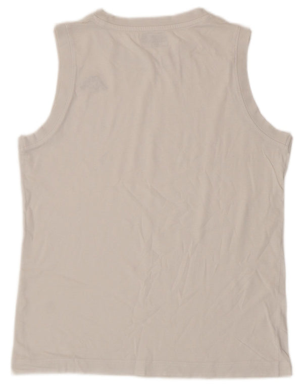 KAPPA Mens Vest Top Small Off White