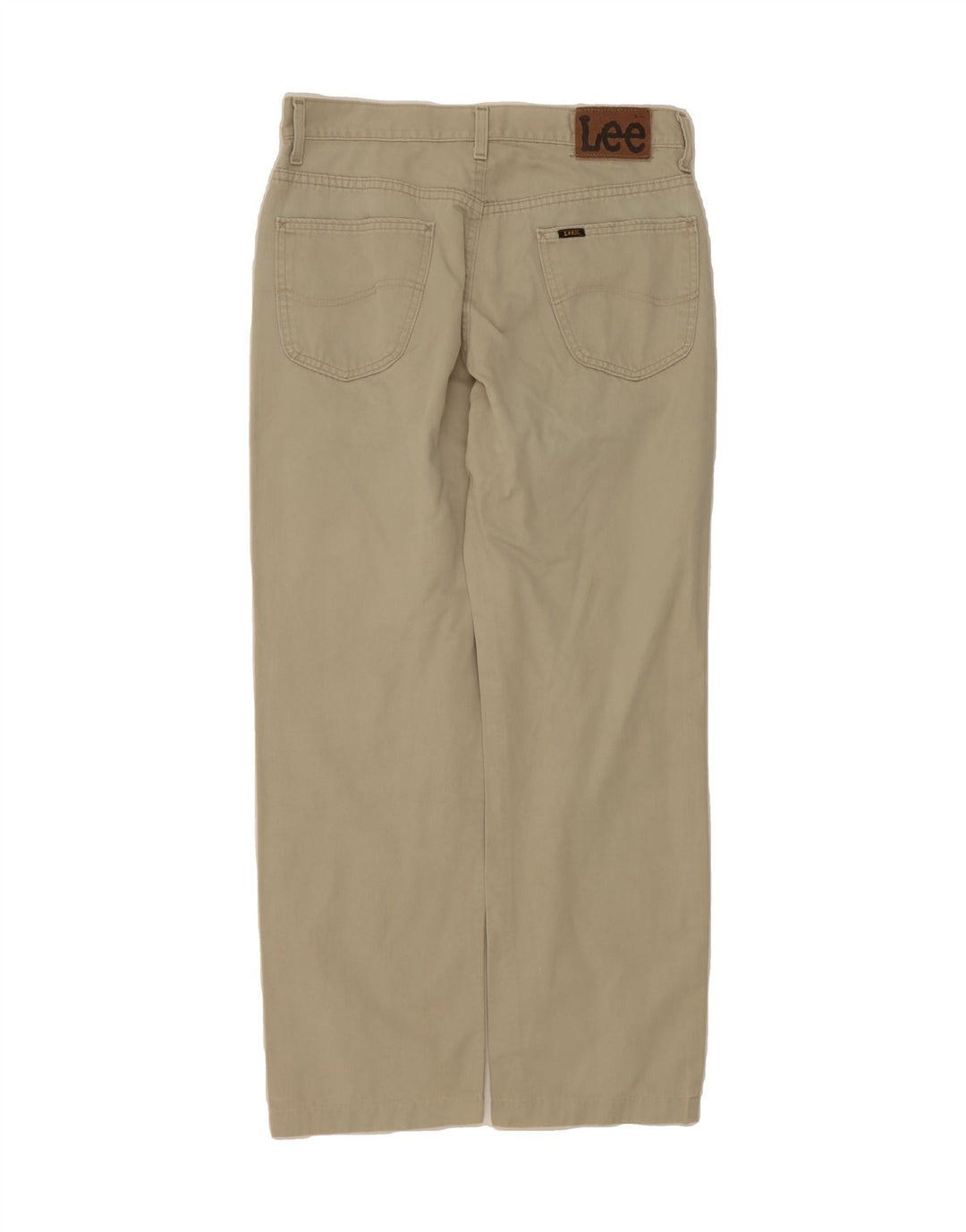 LEE Mens Straight Jeans W32 L28 Khaki Cotton Vintage Lee and Second-Hand Lee from Messina Hembry 