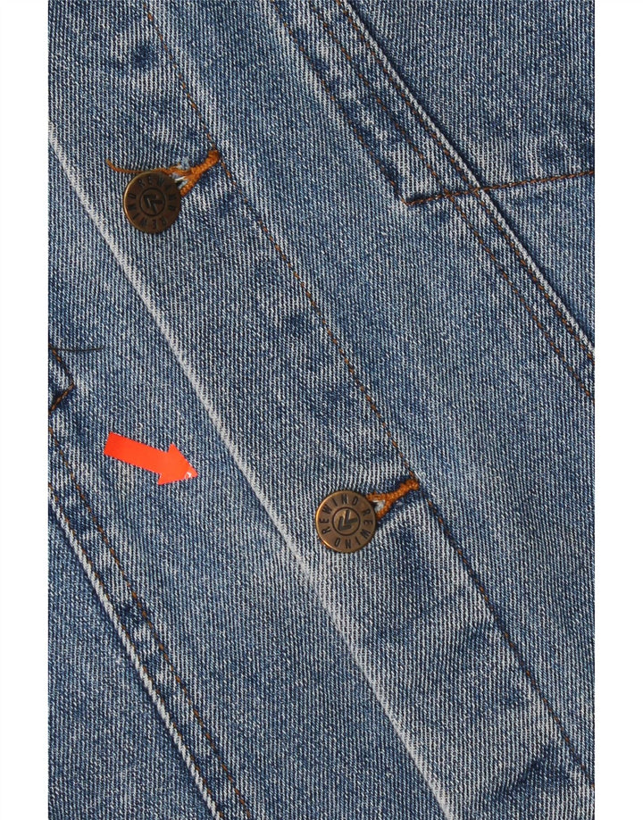 Rewino Mens Denim Jacket UK 40 Large Blue Cotton