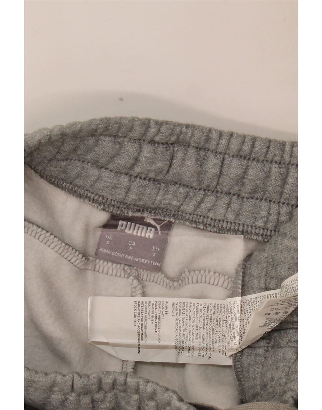 PUMA Mens Tracksuit Trousers Joggers Small  Grey Cotton