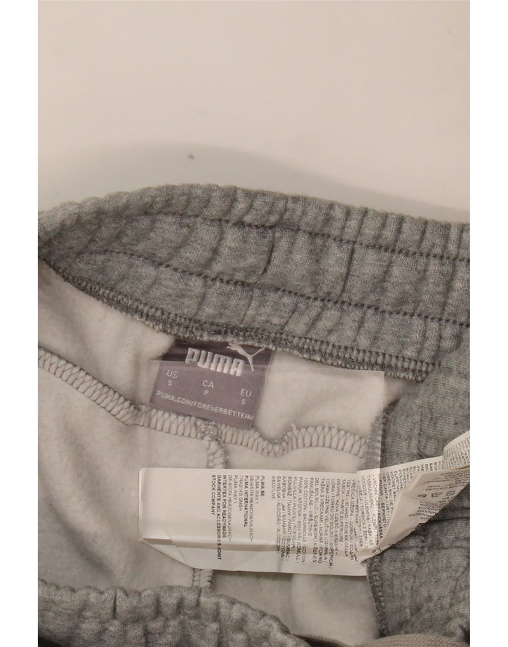 PUMA Mens Tracksuit Trousers Joggers Small  Grey Cotton