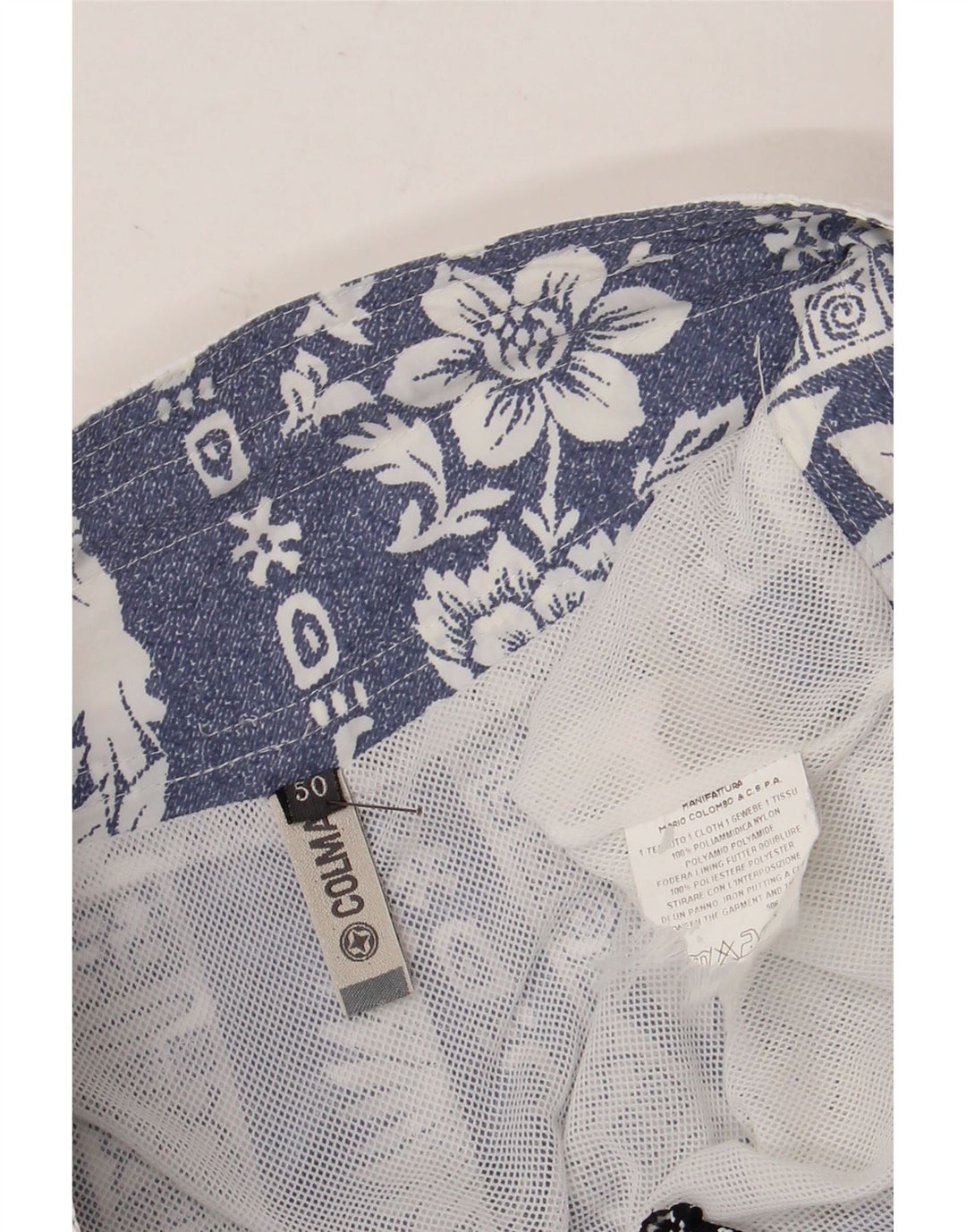 Colmar Mens Swimming Shorts IT 50 Medium  Blue Floral Nylon