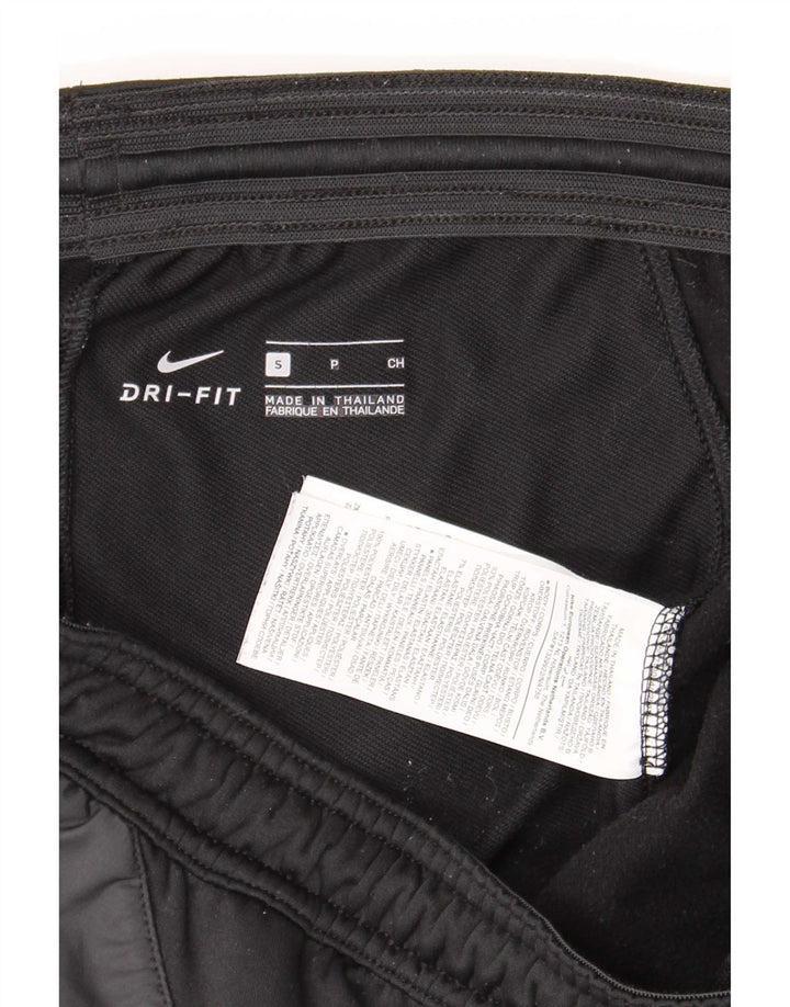 Nike Mens Dri Fit Tracksuit Trousers Small Black Colourblock Polyester