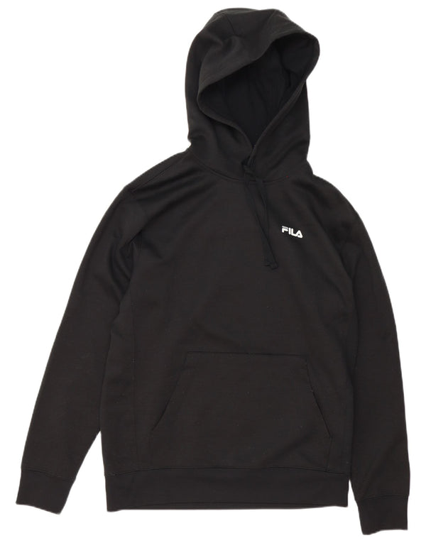 Fila Mens Hoodie Jumper Small Black Polyester