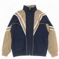 Champion Mens Tracksuit Top Jacket Medium Navy Blue Colourblock Polyester