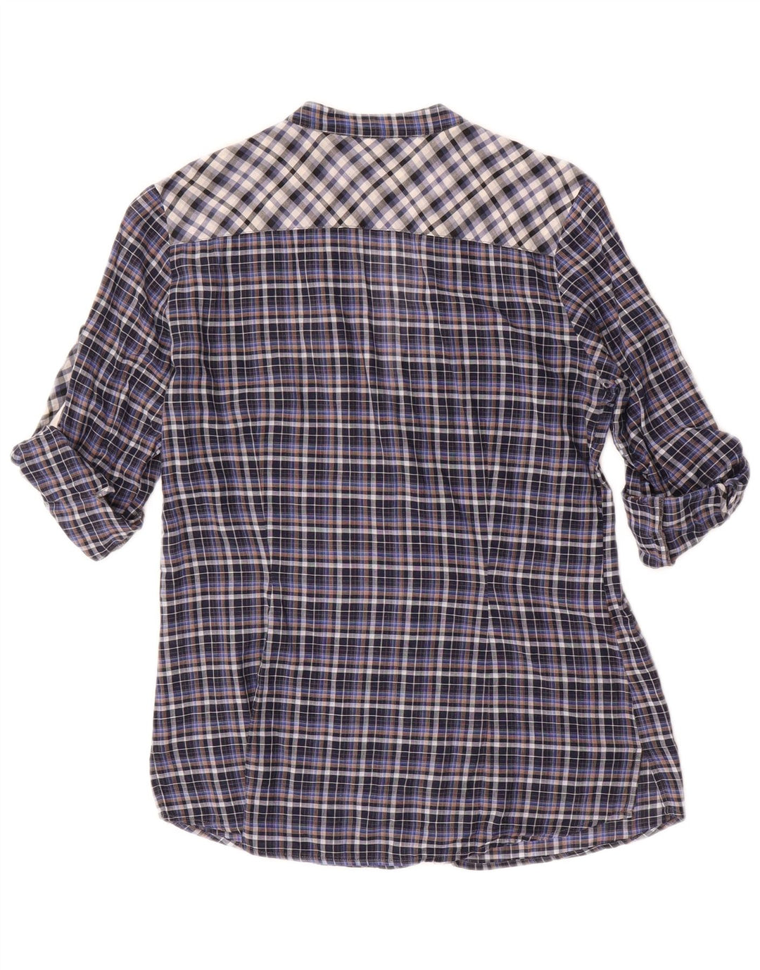 ZARA Womens Oversized Shirt Blouse UK 6 XS Multicoloured Check