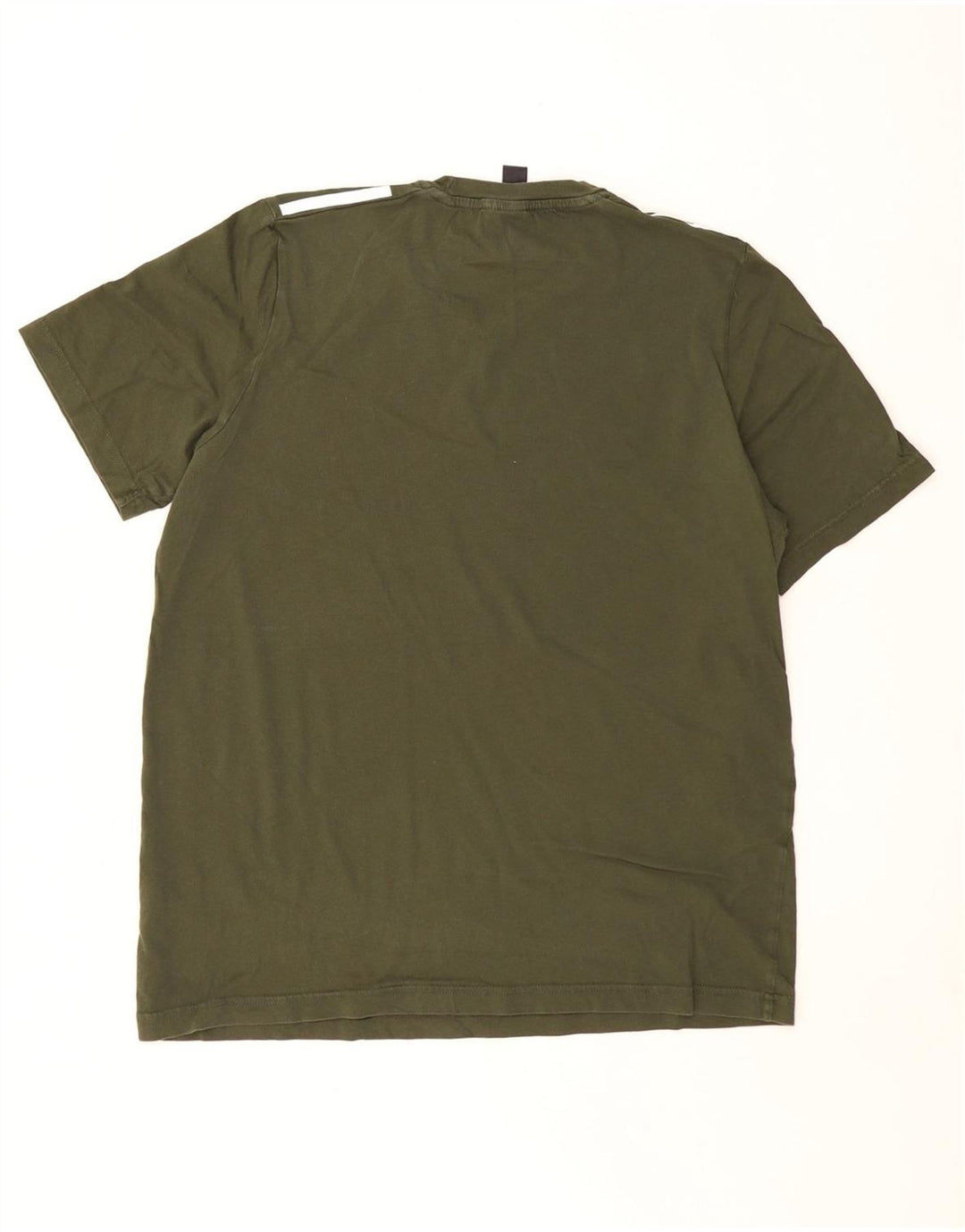 ADIDAS Mens T-Shirt Top Medium Khaki Cotton