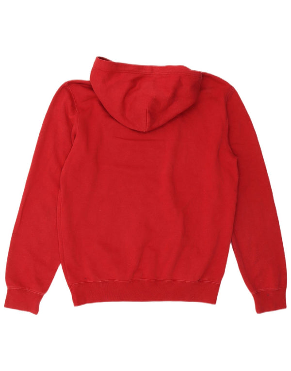 CHAMPION Mens Hoodie Jumper Medium Red Cotton