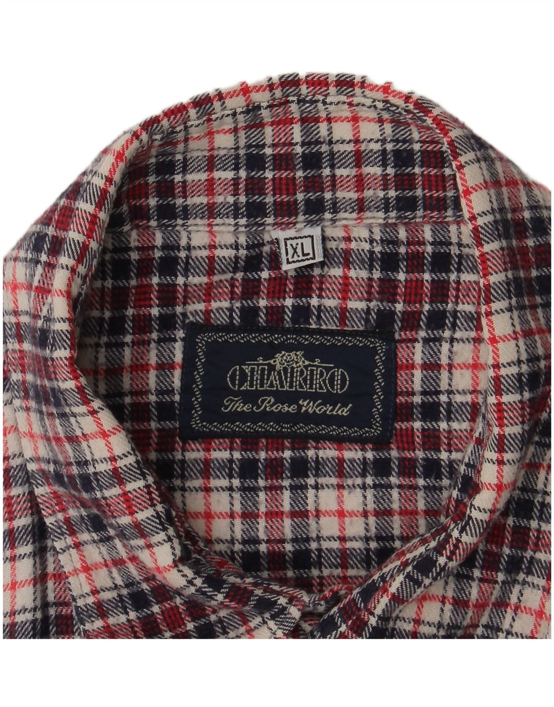 Charro Mens Flannel Shirt XL Multicoloured Check Cotton