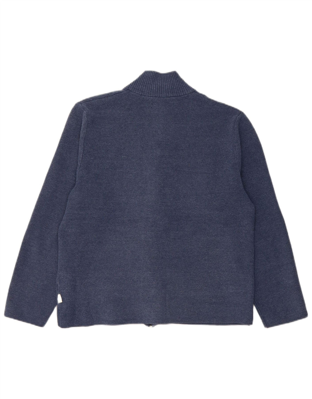 Marks & Spencer Womens Cardigan Sweater UK 14 Medium Navy Blue Polyester