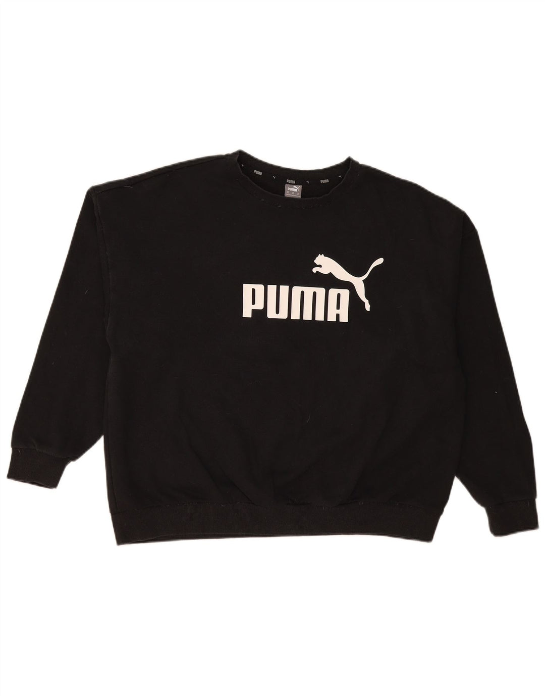 Puma Mens Graphic Sweatshirt Jumper 3XL Black Cotton