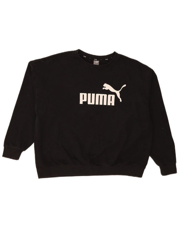 Puma Mens Graphic Sweatshirt Jumper 3XL Black Cotton