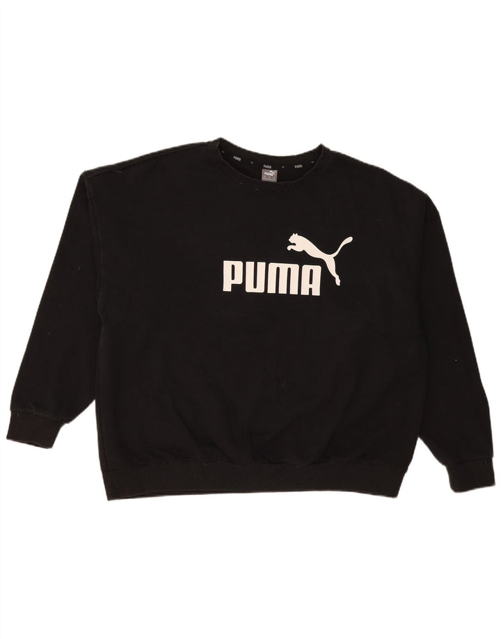 Puma Mens Graphic Sweatshirt Jumper 3XL Black Cotton