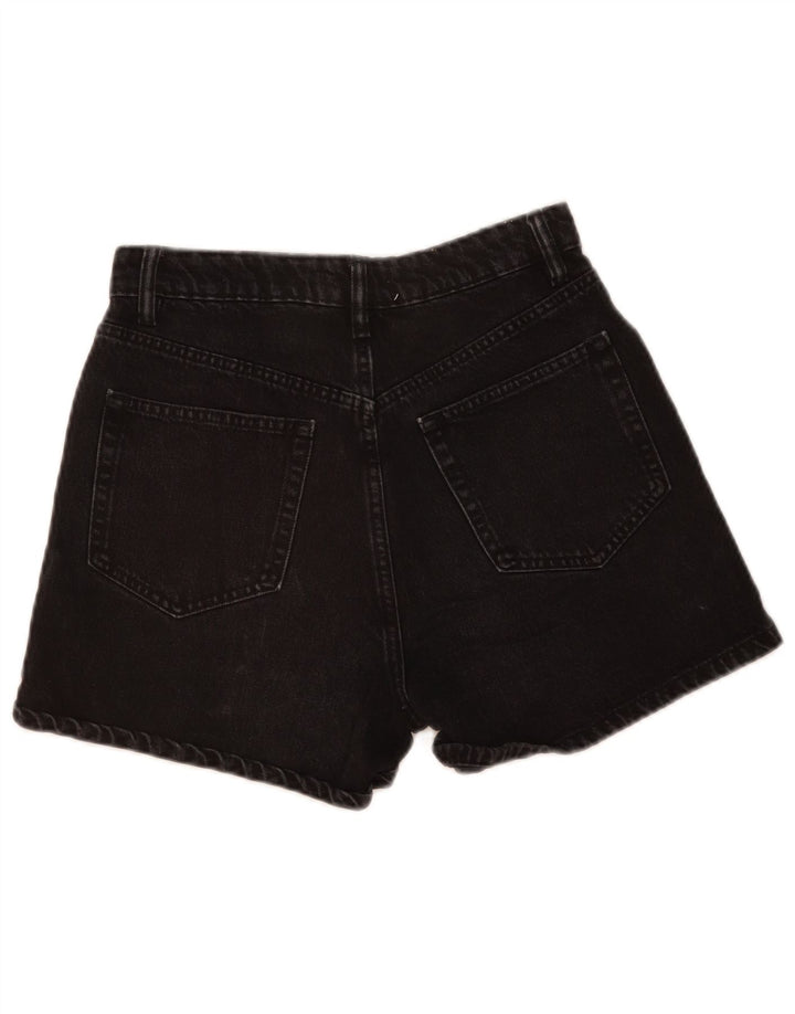 Zara Womens Denim Shorts EU 38 Small W28  Black
