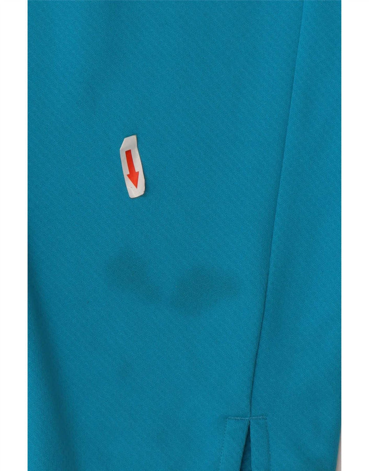 Nike Mens Dri Fit Zip Neck Pullover Tracksuit Top XL Blue Colourblock