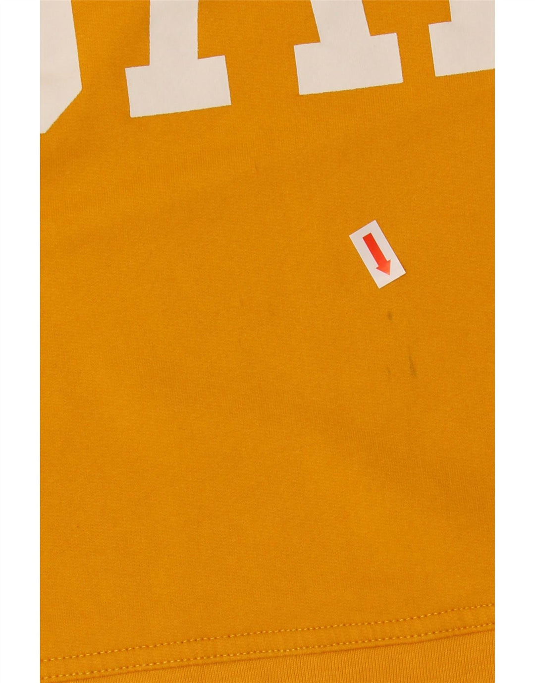 GAP Womens Oversized Graphic Sweatshirt Jumper UK 10 Small Yellow Cotton