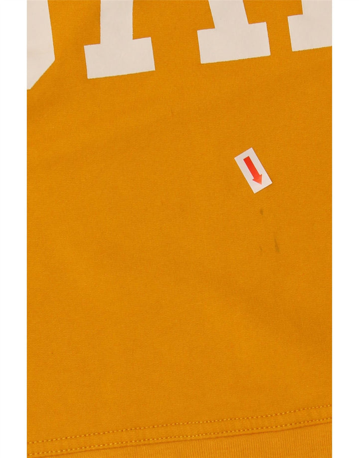 GAP Womens Oversized Graphic Sweatshirt Jumper UK 10 Small Yellow Cotton