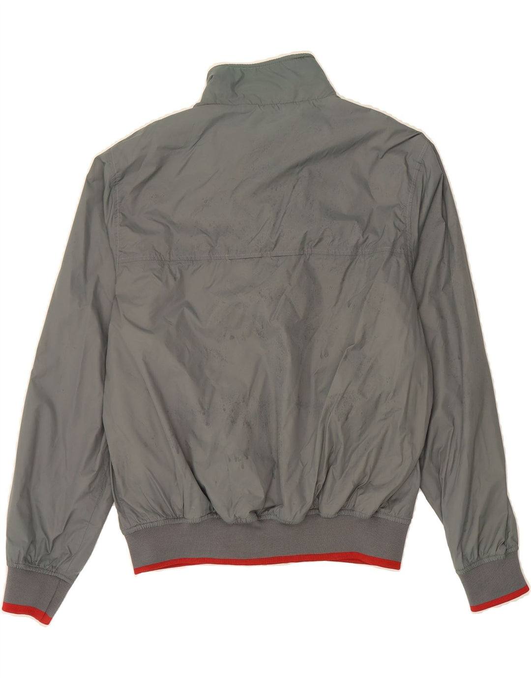 SLAM Mens Bomber Jacket UK 36 Small Grey Nylon
