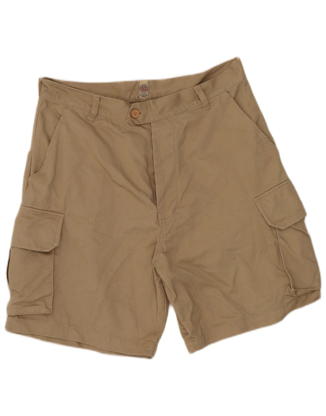 Vintage Mens Regular Cargo Shorts W30 Medium Khaki Cotton