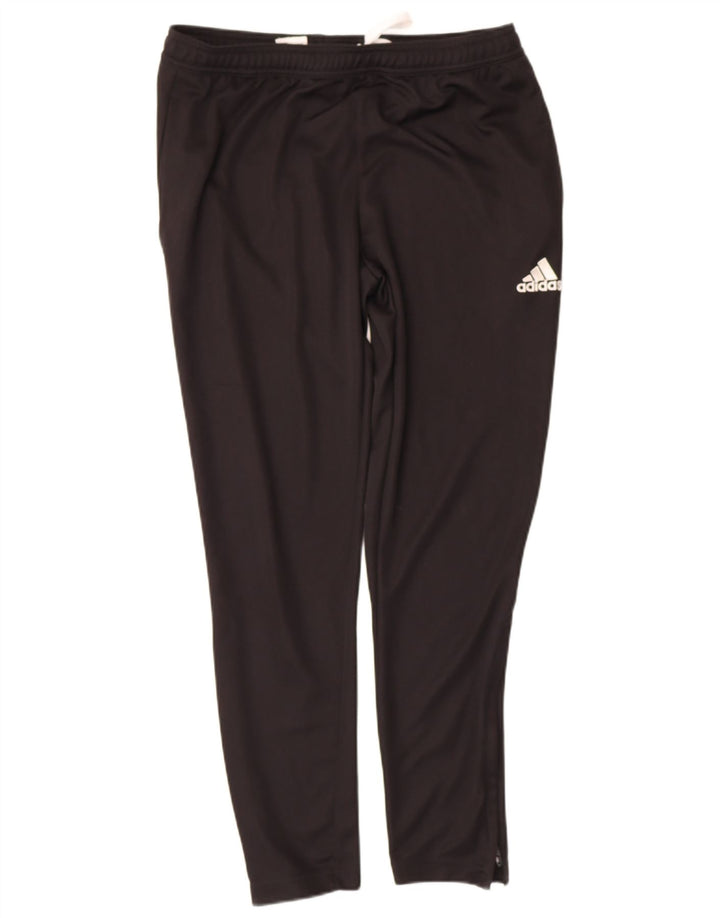 ADIDAS Mens Tracksuit Trousers Large  Black Polyester