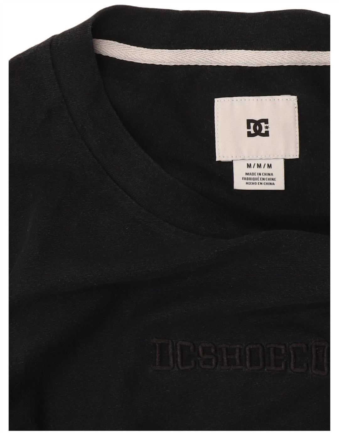 DC Mens Graphic T-Shirt Top Medium Navy Blue