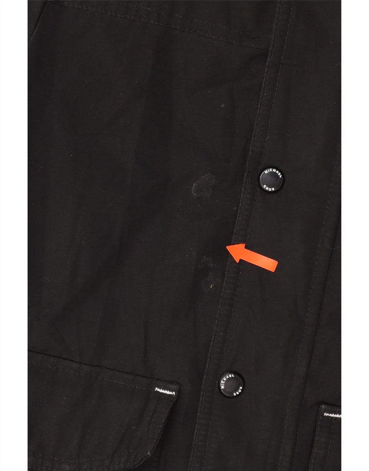 MICHAEL KORS Boys Hooded Windbreaker Jacket 5-6 Years Black Polyester Vintage Michael Kors and Second-Hand Michael Kors from Messina Hembry 