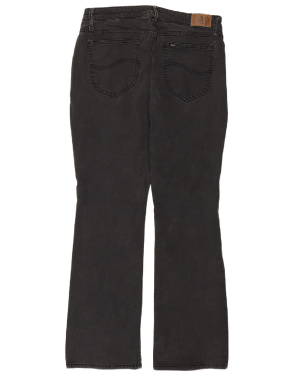 Lee Womens Bootcut Jeans UK 14 XL W36 L28 Grey Cotton