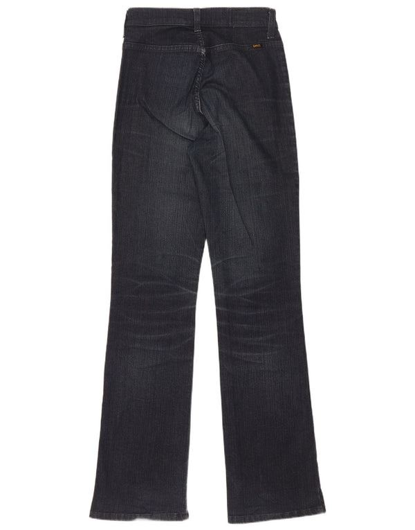 Lee Womens Flared Jeans W28 L33 Navy Blue Cotton