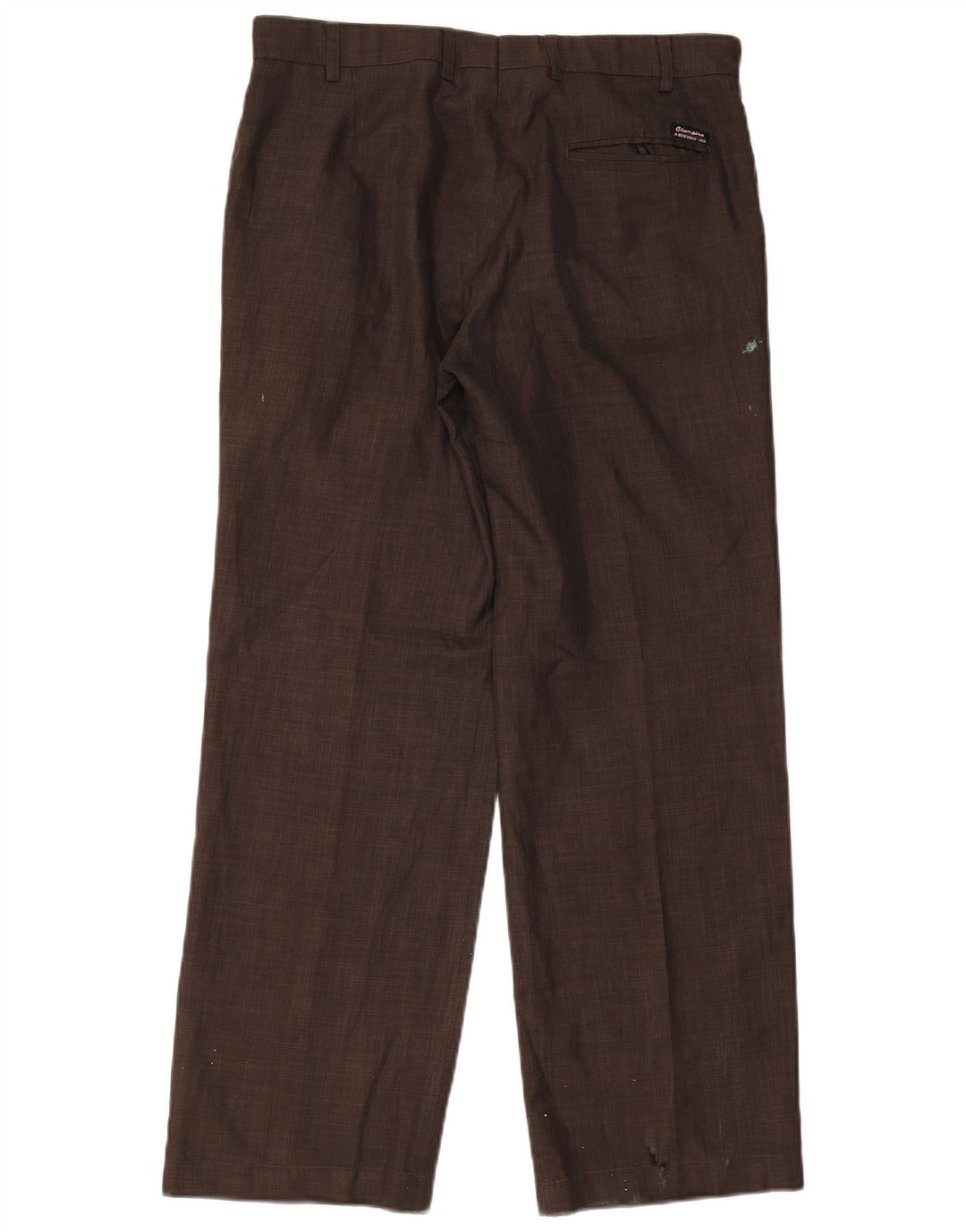 Champion Mens Straight Suit Trousers Medium W32 L30 Brown