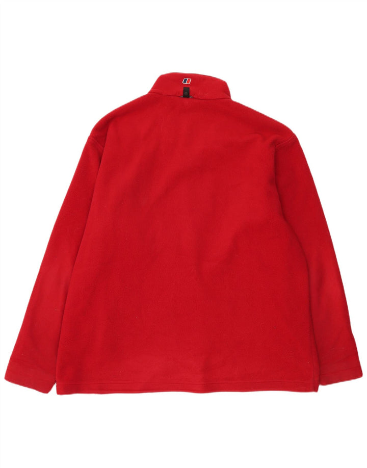 Berghaus Mens Fleece Jacket UK 44 2XL Red Polyester
