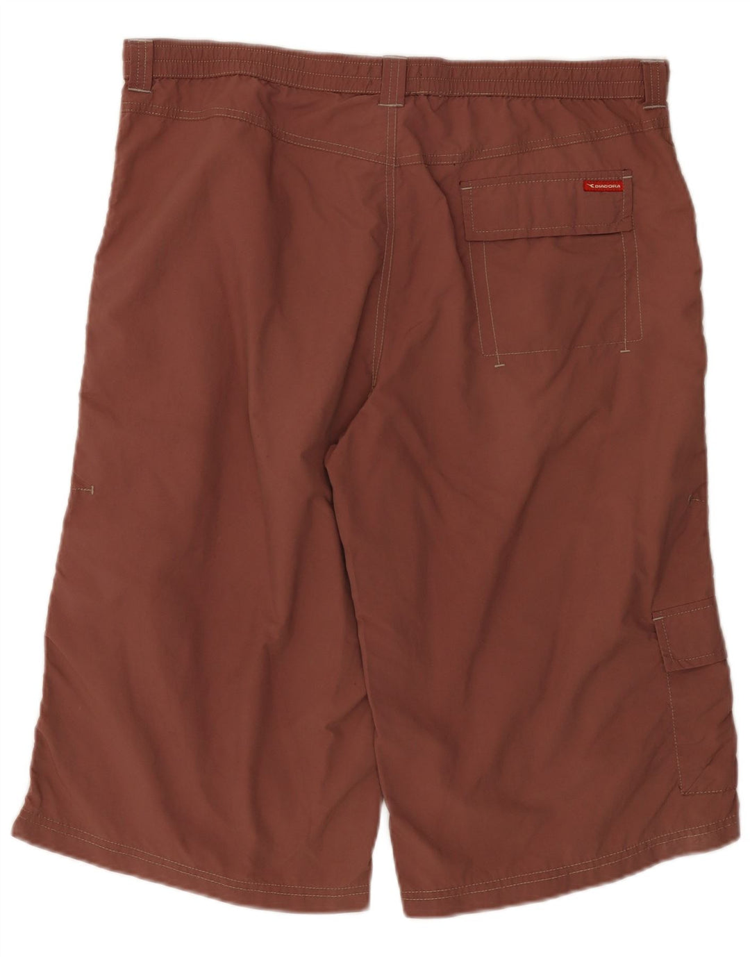 Diadora Mens Sport Shorts Large Maroon Polyamide