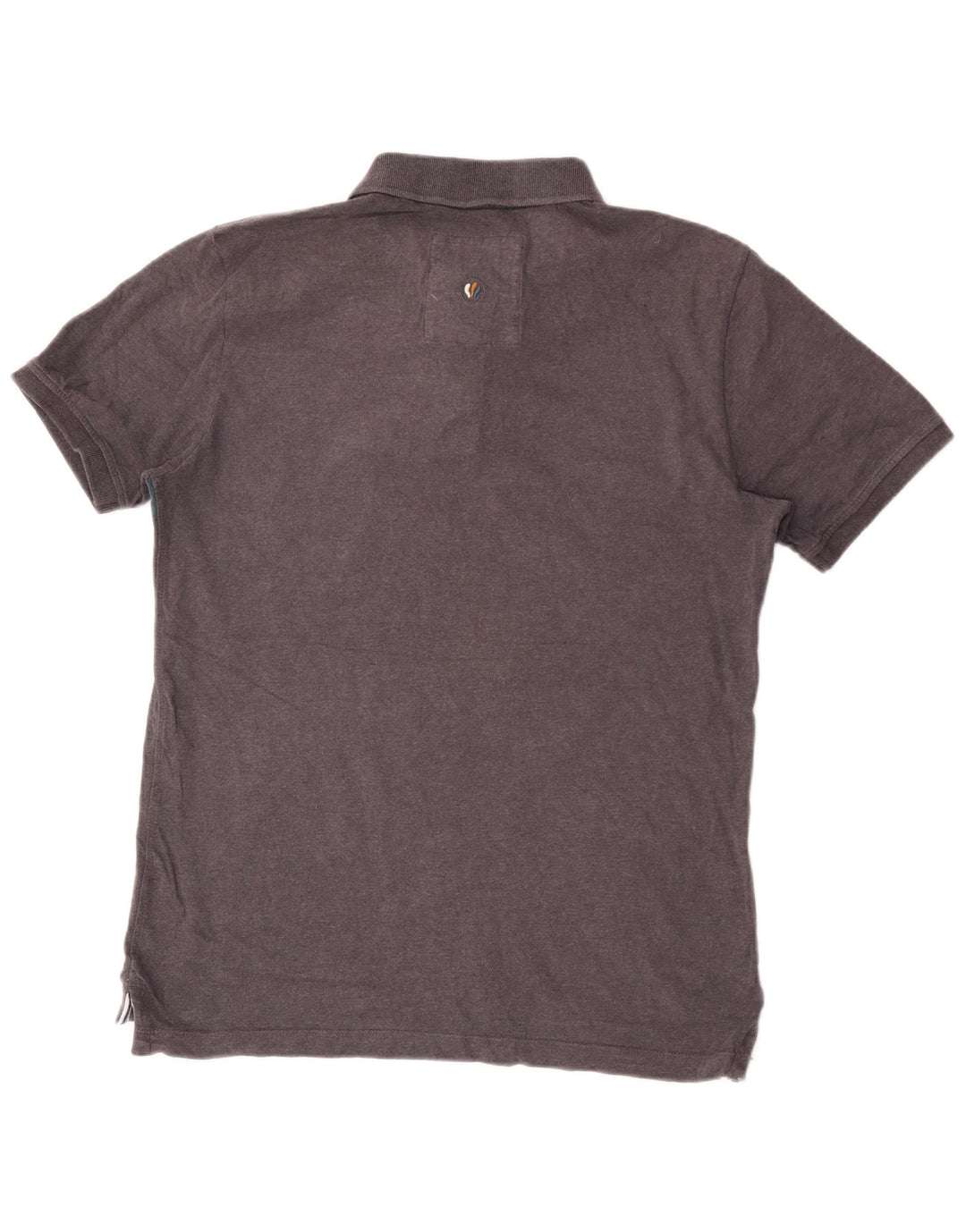 Fat Face Mens Polo Shirt Medium Grey Striped Cotton
