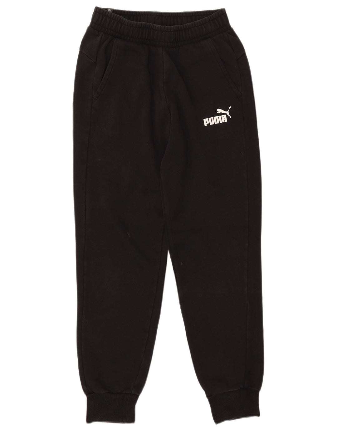 Puma Mens Tracksuit Trousers Joggers Small Black Cotton