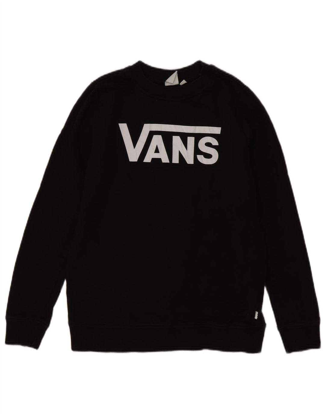Vans Womens Graphic Sweatshirt Jumper UK 10 Small Black Cotton