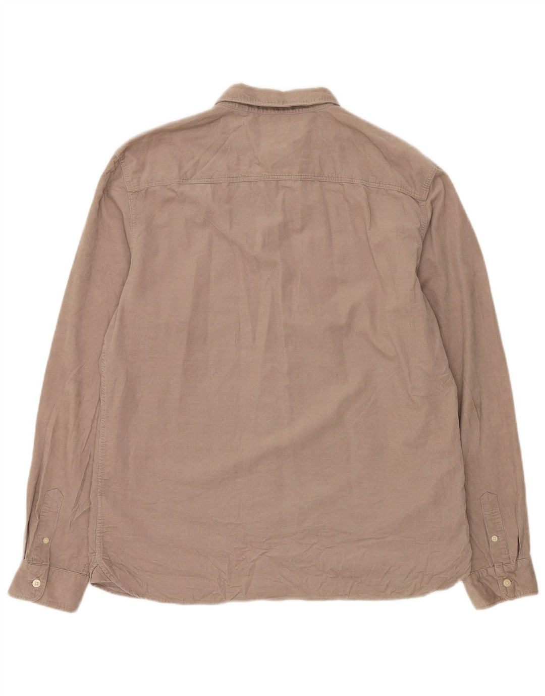 ALL SAINTS Mens Corduroy Shirt XL Beige Cotton