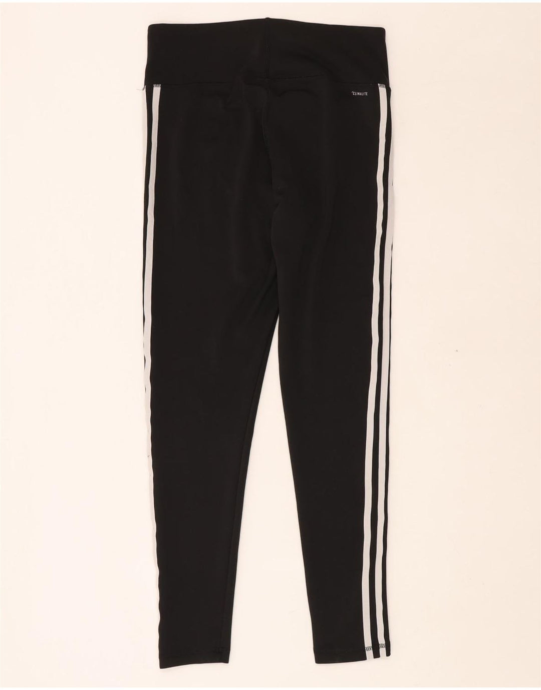 ADIDAS Womens Climalite Leggings UK 12/14 Medium  Black Polyester